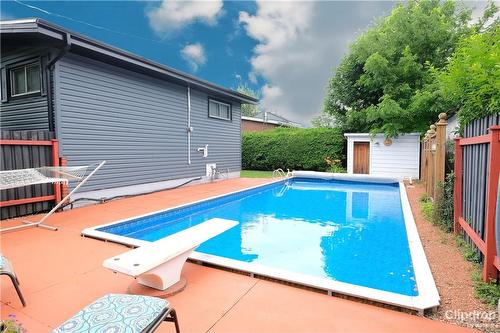 1 Briarwood Crescent, Hamilton, ON - Outdoor With In Ground Pool With Deck Patio Veranda