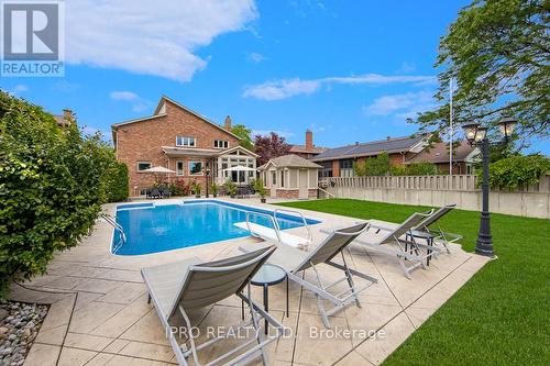 1652 Carolyn Road, Mississauga, ON - Outdoor With In Ground Pool With Deck Patio Veranda With Backyard