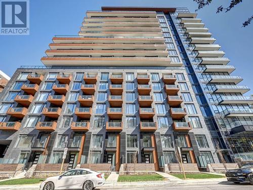 319 - 21 Park Street E, Mississauga, ON - Outdoor With Balcony With Facade