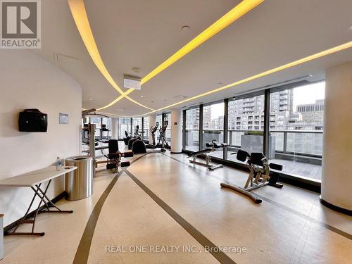 3607 - 11 Wellesley Street W, Toronto, ON - Indoor Photo Showing Gym Room