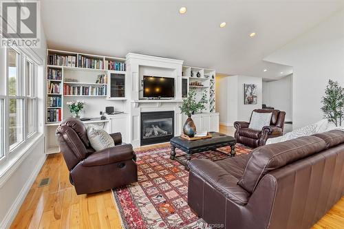 231 County Rd 34, Cottam, ON - Indoor Photo Showing Living Room With Fireplace