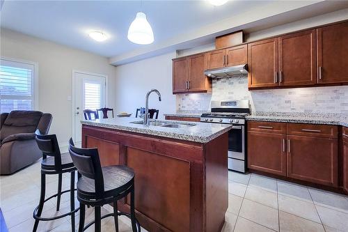 43 Sonoma Valley Crescent, Hamilton, ON - Indoor Photo Showing Kitchen With Double Sink