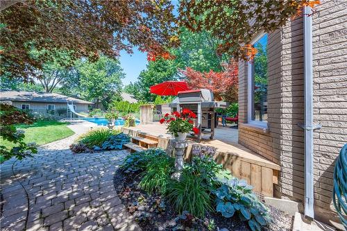 Welcome to the private back yard oasis - 61 Richmond Crescent, Stoney Creek, ON - Outdoor With Deck Patio Veranda