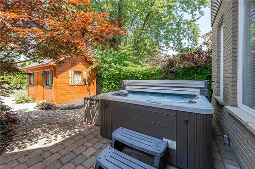 Melt the stress of the day away in your own hot tub - 61 Richmond Crescent, Stoney Creek, ON - Outdoor