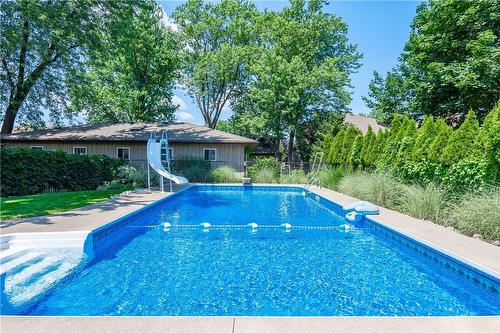 61 Richmond Crescent, Stoney Creek, ON - Outdoor With In Ground Pool With Backyard