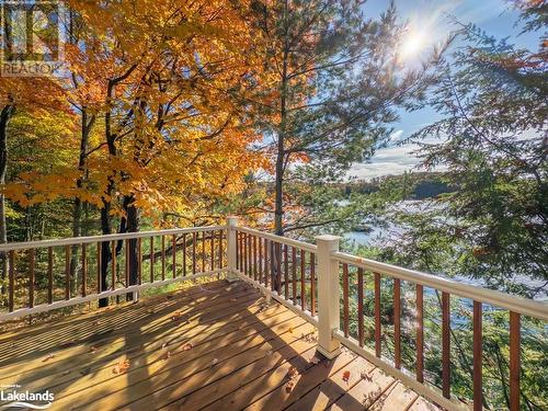 Front deck - 399 Horseshoe Lake, Seguin, ON - Outdoor With Deck Patio Veranda