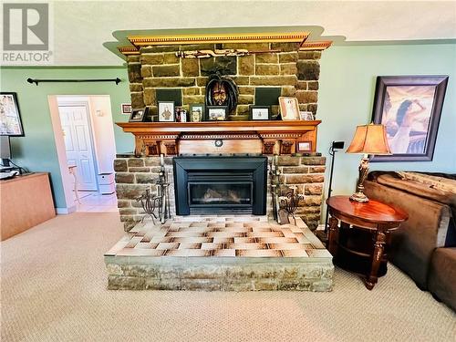 15 Gore Street, Gore Bay, Manitoulin Island, ON - Indoor Photo Showing Living Room With Fireplace