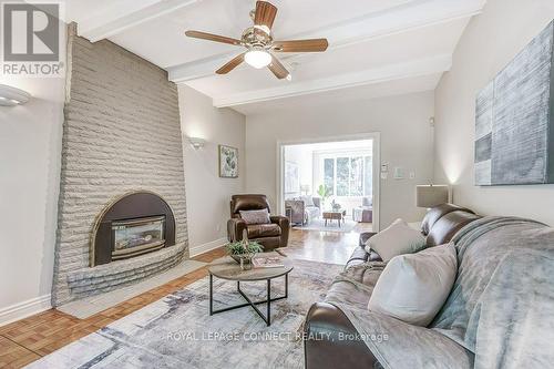 42 Holmcrest Trail, Toronto, ON - Indoor Photo Showing Living Room With Fireplace