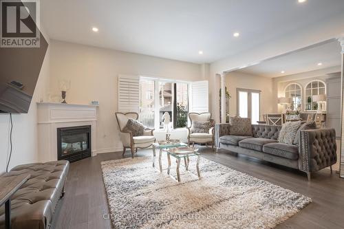 3282 Scotch Pine Gate, Mississauga, ON - Indoor Photo Showing Living Room With Fireplace