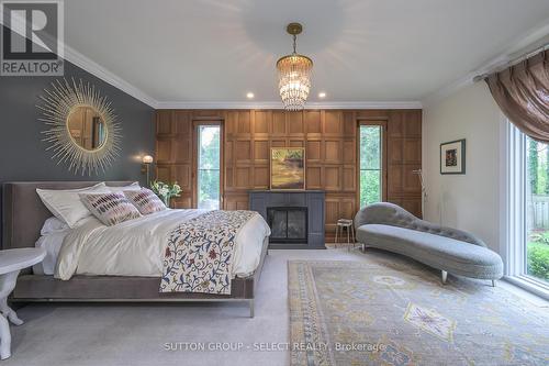 1920 Richmond Street, London, ON - Indoor Photo Showing Bedroom With Fireplace