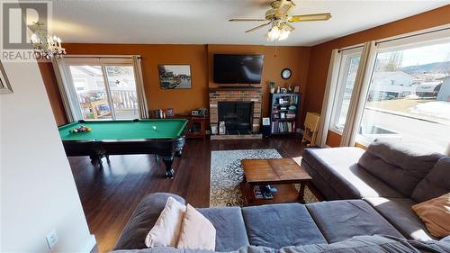 359 Ritchie Avenue, Quesnel, BC - Indoor Photo Showing Other Room With Fireplace