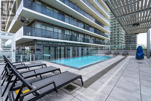 803 - 70 Annie Craig Drive, Toronto, ON - Outdoor With In Ground Pool With Balcony