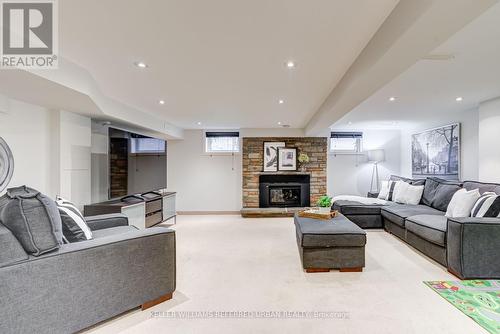 205 Alderbrae Avenue, Toronto, ON - Indoor Photo Showing Living Room With Fireplace
