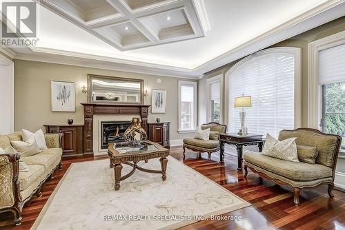 295 Belvenia Road, Burlington (Shoreacres), ON - Indoor Photo Showing Living Room With Fireplace