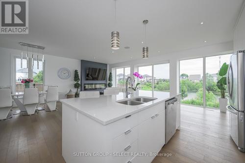 quartz surfaces - 1800 Dewar Place, London, ON - Indoor Photo Showing Kitchen With Double Sink