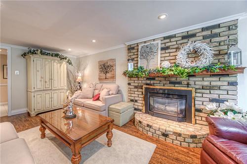 650 Ramsgate Road, Burlington, ON - Indoor Photo Showing Living Room With Fireplace