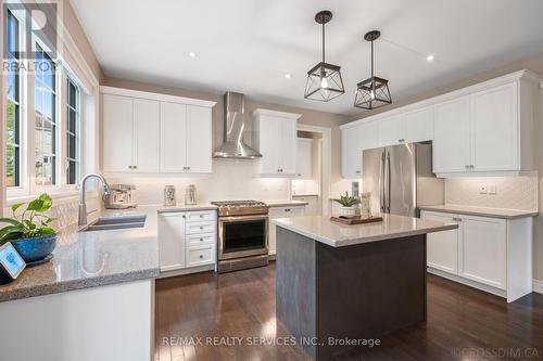 16 Deanston Court, Brampton, ON - Indoor Photo Showing Kitchen With Double Sink With Upgraded Kitchen