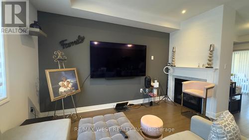 92 Oakmore Lane, Brampton, ON - Indoor Photo Showing Living Room With Fireplace