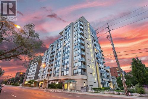 603 - 280 Donlands Avenue, Toronto, ON - Outdoor With Balcony With Facade