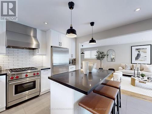 48 Crosland Drive, Toronto, ON - Indoor Photo Showing Kitchen With Stainless Steel Kitchen With Upgraded Kitchen