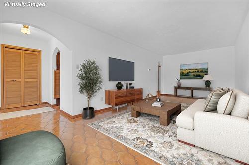 Virtually staged - 373 Mary Street, Hamilton, ON - Indoor Photo Showing Living Room