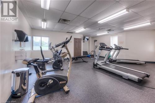Excercise Room on main floor of building - 265 Westcourt Place Unit# 206, Waterloo, ON - Indoor Photo Showing Gym Room