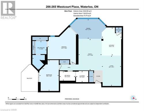 Floor plan of unit 206 see I-guide link or video for more details - 265 Westcourt Place Unit# 206, Waterloo, ON - Other