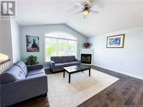 74 Mayfield Street, Moncton, NB - Indoor Photo Showing Living Room With Fireplace