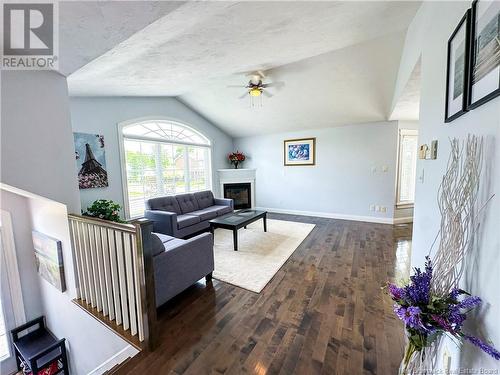 74 Mayfield Street, Moncton, NB - Indoor Photo Showing Living Room With Fireplace