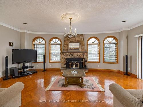 17 Warwood Rd, Toronto, ON - Indoor Photo Showing Living Room With Fireplace