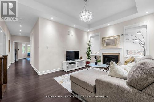 43 Provost Trail, Brampton, ON - Indoor Photo Showing Living Room With Fireplace