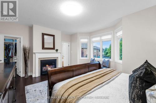 43 Provost Trail, Brampton, ON - Indoor Photo Showing Bedroom With Fireplace