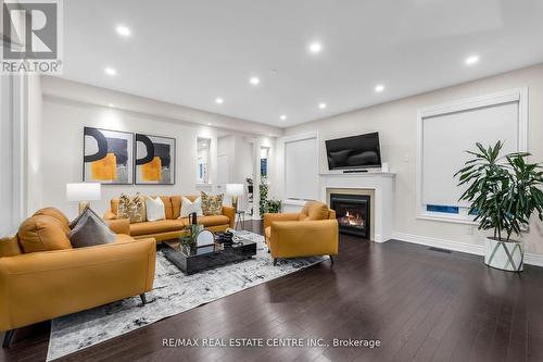 43 Provost Trail, Brampton, ON - Indoor Photo Showing Living Room With Fireplace