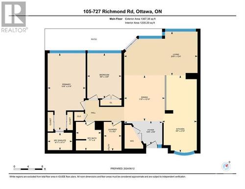 floor layout - 727 Richmond Road Unit#105, Ottawa, ON 