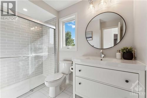 updated modern ensuite - 7 Windhurst Drive, Ottawa, ON - Indoor Photo Showing Bathroom