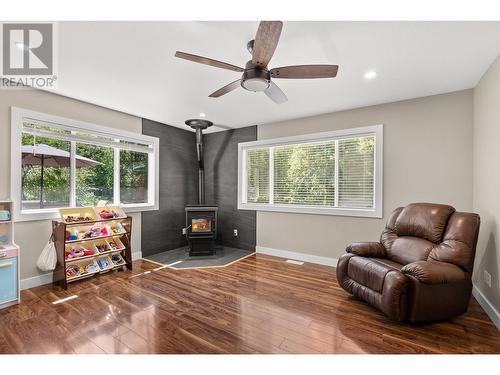 38 West Poirier Road, Sicamous, BC - Indoor Photo Showing Other Room With Fireplace