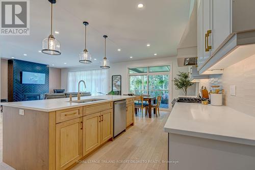 119 Duke Street, Middlesex Centre (Komoka), ON - Indoor Photo Showing Kitchen With Double Sink With Upgraded Kitchen