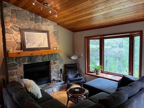 1 Sand Lake Road, Ditch Lake, MB - Indoor Photo Showing Living Room With Fireplace