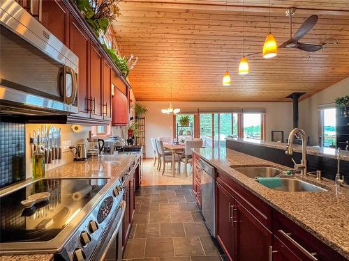 1 Sand Lake Road, Ditch Lake, MB - Indoor Photo Showing Kitchen With Double Sink