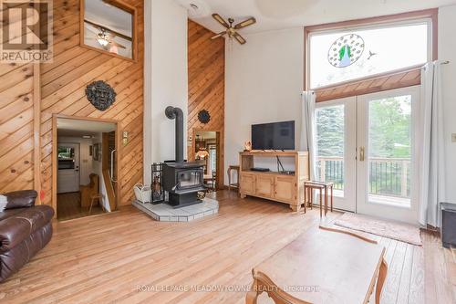 8633 30 Sideroad, Centre Wellington, ON - Indoor Photo Showing Living Room With Fireplace