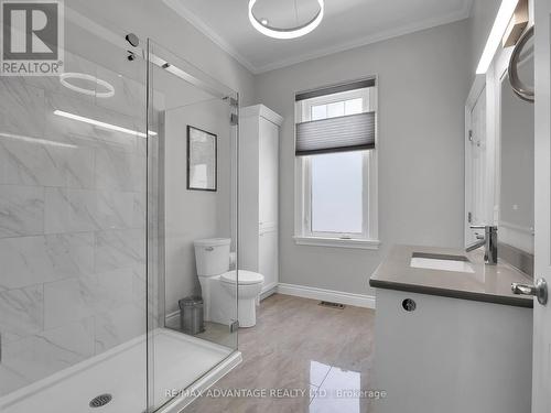 Large and bright luxurious spa like bathroom - 27 Redan Street, London, ON - Indoor Photo Showing Bathroom