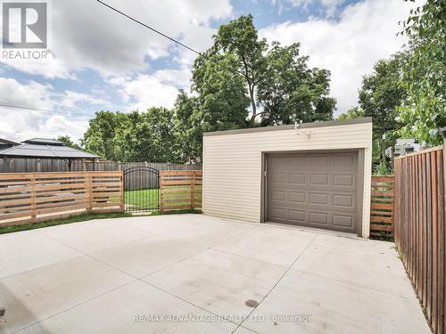 Garage holds one car and workshop space. - 27 Redan Street, London, ON - Outdoor