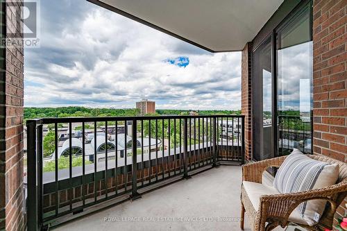 1104 - 100 Lakeshore Road E, Oakville, ON - Outdoor With Balcony With Exterior