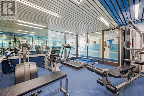 1104 - 100 Lakeshore Road E, Oakville, ON - Indoor Photo Showing Gym Room