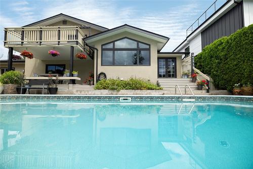 497 Eldorado Road, Kelowna, BC - Outdoor With Above Ground Pool