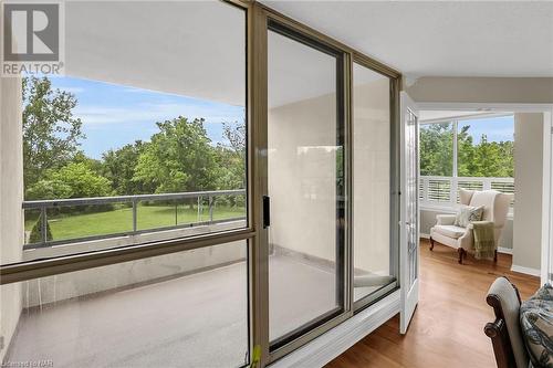 Covered balcony. - 3 Towering Hts Boulevard Unit# 303, St. Catharines, ON 
