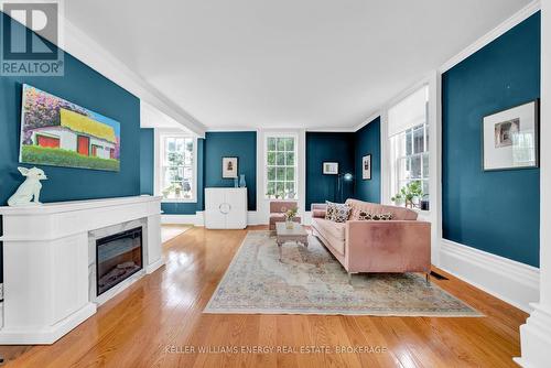 374 Bloomfield Main Street, Prince Edward County (Bloomfield), ON - Indoor Photo Showing Living Room With Fireplace