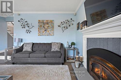 69 Barr Crescent, Brampton, ON - Indoor Photo Showing Living Room With Fireplace