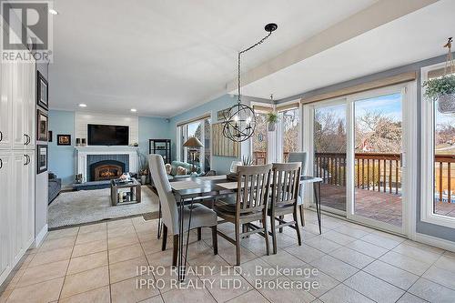 69 Barr Crescent, Brampton, ON - Indoor Photo Showing Dining Room With Fireplace