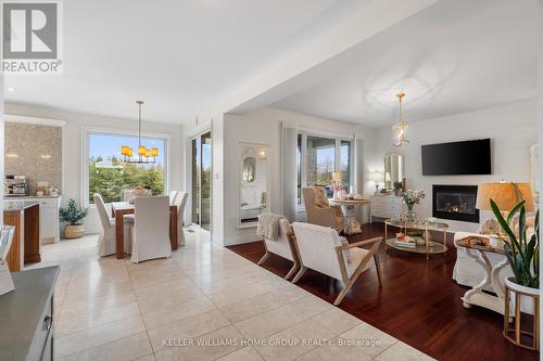 125 Crewson Court, Erin, ON - Indoor Photo Showing Living Room With Fireplace